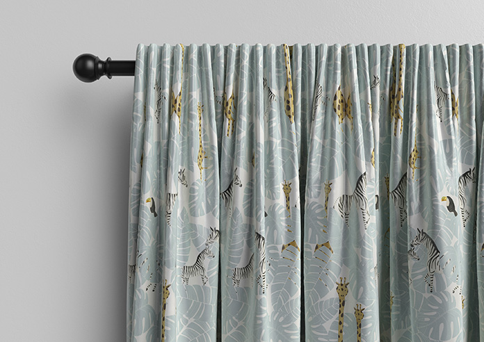 Wild Thing, Powder Blue - Made to Measure Curtains - Image 10